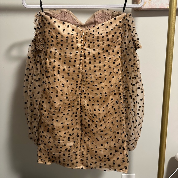 Majorelle beige mini dress size s - Picture 4 of 6